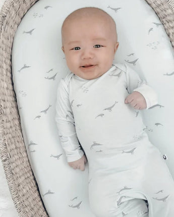 Pyjama avec ou sans pied Baleines - Bébé LoupGünamüna