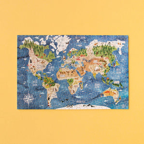 Micro Puzzle 600 pièces Découvre le monde - Bébé LoupLondji