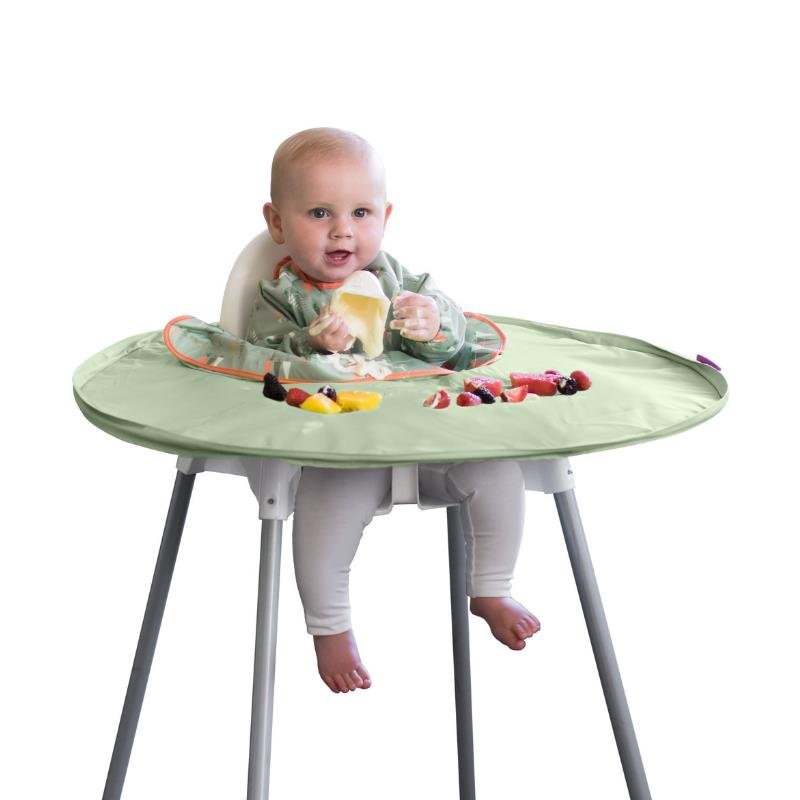 Tidy tot plateau et bavoir intégré pour bébé - Cubes & Petits pois