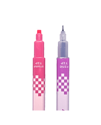 12 marqueurs doubles pointes (pixel) - Bébé LoupOoly