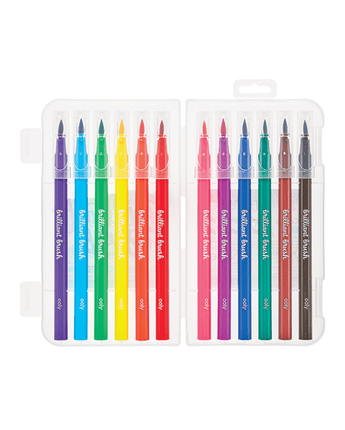 12 marqueurs - pinceaux - Bébé LoupOoly