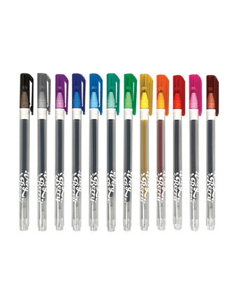 12 stylos gel au parfum de fraise - Bébé LoupOoly