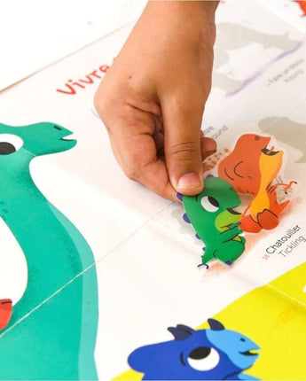 Affiche géante Dino maternelle - Bébé LoupPoppik