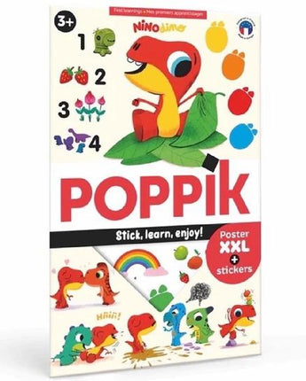 Affiche géante Dino maternelle - Bébé LoupPoppik