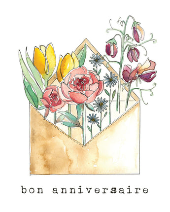 Alphonsine1 Mini carte de souhait - Bébé LoupStéphanie Renière illustrations