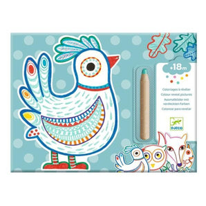 Animaux de la forêt coloriages magiques - Bébé LoupDjeco