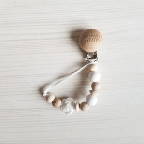 Attache - suce Bois Florale - Bébé LoupCréation Jade
