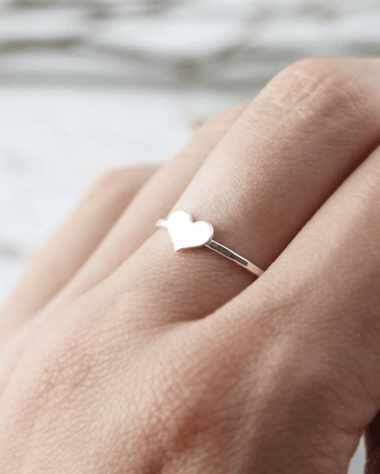 Bague petit coeur - Bébé LoupLe Cubicule