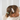 Barrettes en tissu floral beige