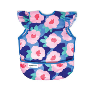 Bavette ruffle bleu floral - Bébé LoupTiny twinkle