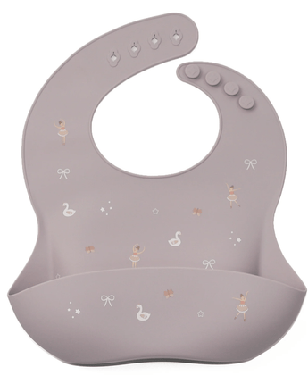 Bavette silicone ballerine - Bébé LoupNouka