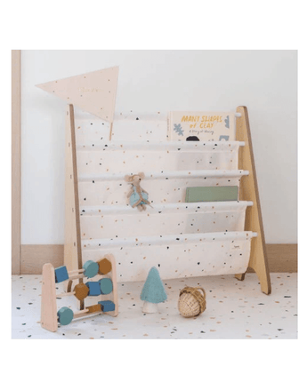 Bibliothèque Terrazo d'argile - Bébé Loup3 Sprouts