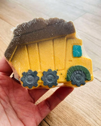 Bombe de bain Camion jaune - Bébé LoupSavonnerie Poussière d'Étoile