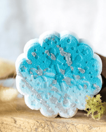 Bombe de bain flocon - Bébé LoupSavonnerie Poussière d'Étoile