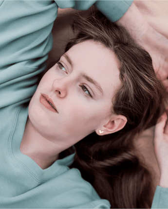 Boucle d'oreille Coeur or - Bébé LoupSteel & Clover