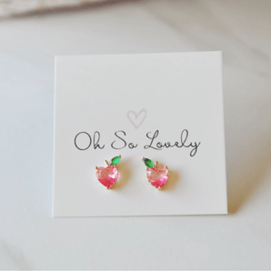 Boucle d'oreille Pêche - Bébé LoupOh So Lovely