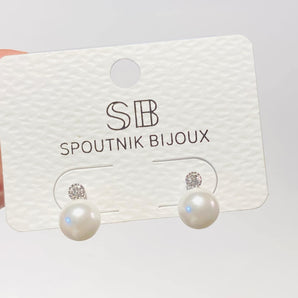 Boucles d'oreilles perle - Bébé LoupSpoutnik bijoux