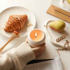 Bougie bubble - Poire miel et amande - Bébé LoupMoi d'abord