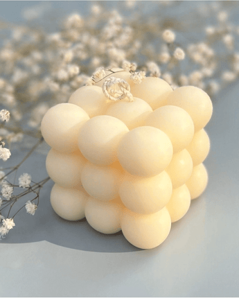 Bougie cube de bulles Baies - Bébé LoupLelik