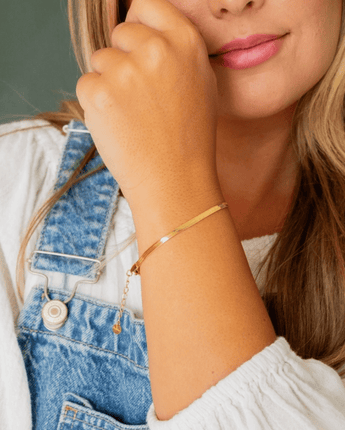 Bracelet doré Snake - Bébé Loupandi