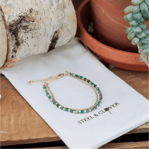 Bracelet Épilobe - Bébé LoupSteel & Clover