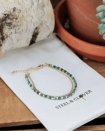 Bracelet Épilobe - Bébé LoupSteel & Clover