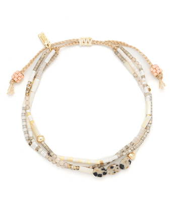 Bracelet Joie/Jaspe dalmatien/Or - Bébé LoupScout curated wears