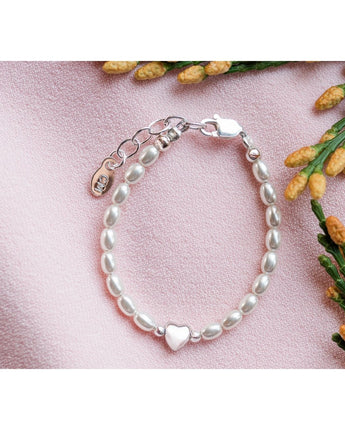 Bracelet perles et coeur - Bébé LoupCherished moments