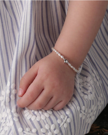 Bracelet perles et coeur - Bébé LoupCherished moments