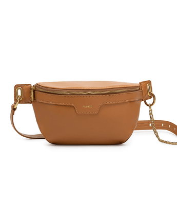 Brooklyn Sac cuir végétalien recyclé - Moutarde - Bébé LoupPixie Mood