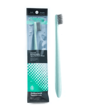 Brosse à dent biodégradable avec charbon infusé - Bébé LoupHappy