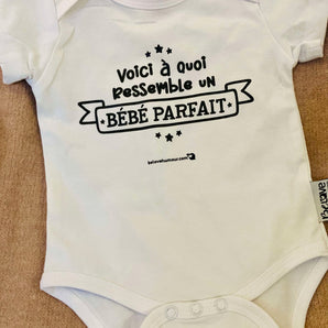 Cache - couche À quoi ressemble un bébé parfait BLANC - Bébé LoupBe Love