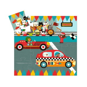 Casse - tête silhouette Le bolide 16 mcx - Bébé LoupDjeco