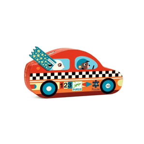 Casse - tête silhouette Le bolide 16 mcx - Bébé LoupDjeco