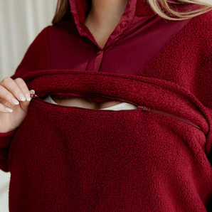 Chandail Teddy bordeaux - Bébé LoupRose maternité