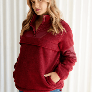 Chandail Teddy bordeaux - Bébé LoupRose maternité