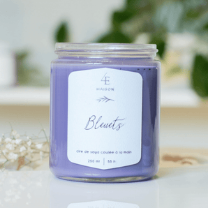 Chandelle Bleuet - Bébé LoupMaison 4 Éléments