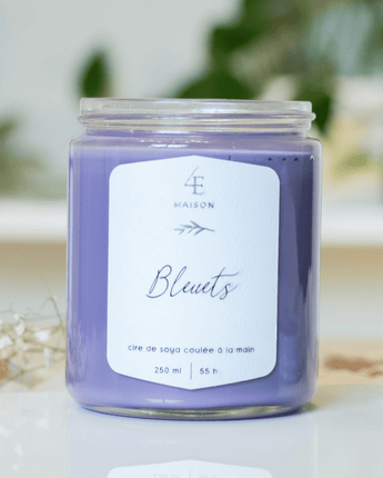 Chandelle Bleuet - Bébé LoupMaison 4 Éléments