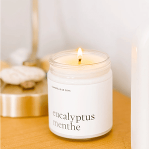 Chandelle eucalyptus menthe - Bébé LoupMarée