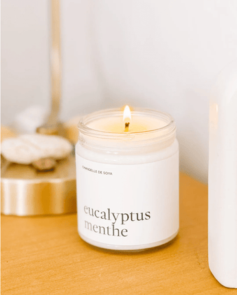 Chandelle eucalyptus menthe - Bébé LoupMarée