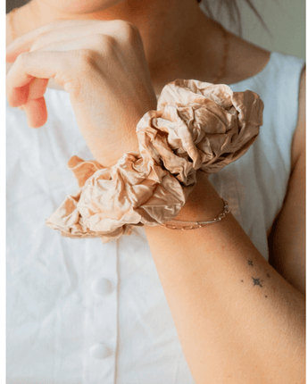 Chouchou géant Champagne soyeux - Bébé LoupAndi