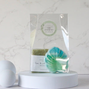 Coffret Lime et sel de mer - Bébé LoupSavonnerie Poussière d'Étoile