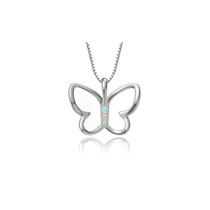 Collier papillon 3 pierres - Bébé LoupCherished moments