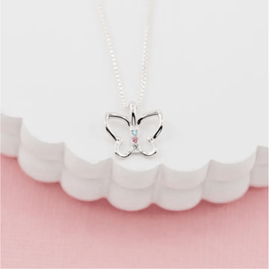 Collier papillon 3 pierres - Bébé LoupCherished moments