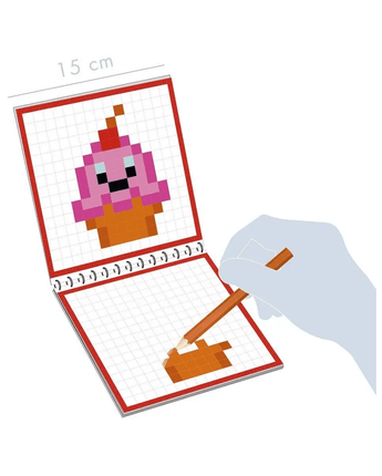 Coloriage pixel Bonbons Kawaii - Bébé LoupMy mandarine