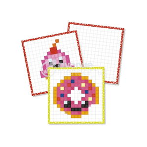 Coloriage pixel Bonbons Kawaii - Bébé LoupMy mandarine