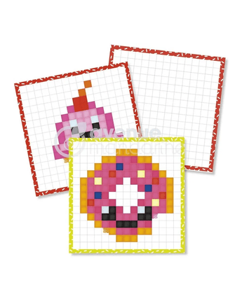 Coloriage pixel Bonbons Kawaii - Bébé LoupMy mandarine