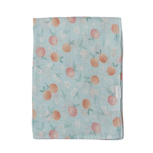 Couverture de mousseline Pêches - Bébé LoupLoulou Lollipop