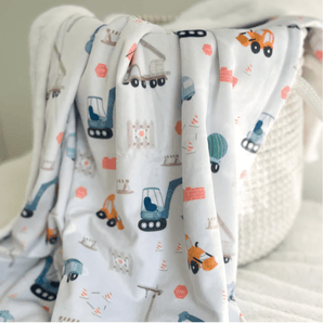 Couverture minky/fourrure Camions - Bébé LoupCréation Jade