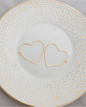 Créoles en coeur - Bébé LoupOh So Lovely